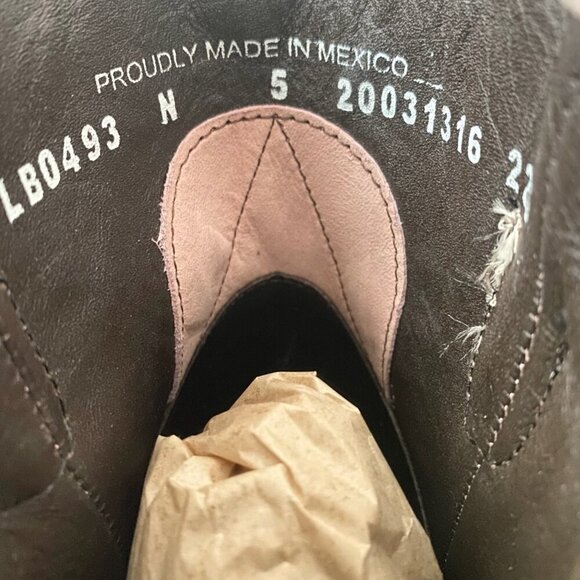 Lane LEXINGTON Womens Cowboy Bootie 5 Pink Western Cowgirl Short Ankle Boots - Picture 9 of 11